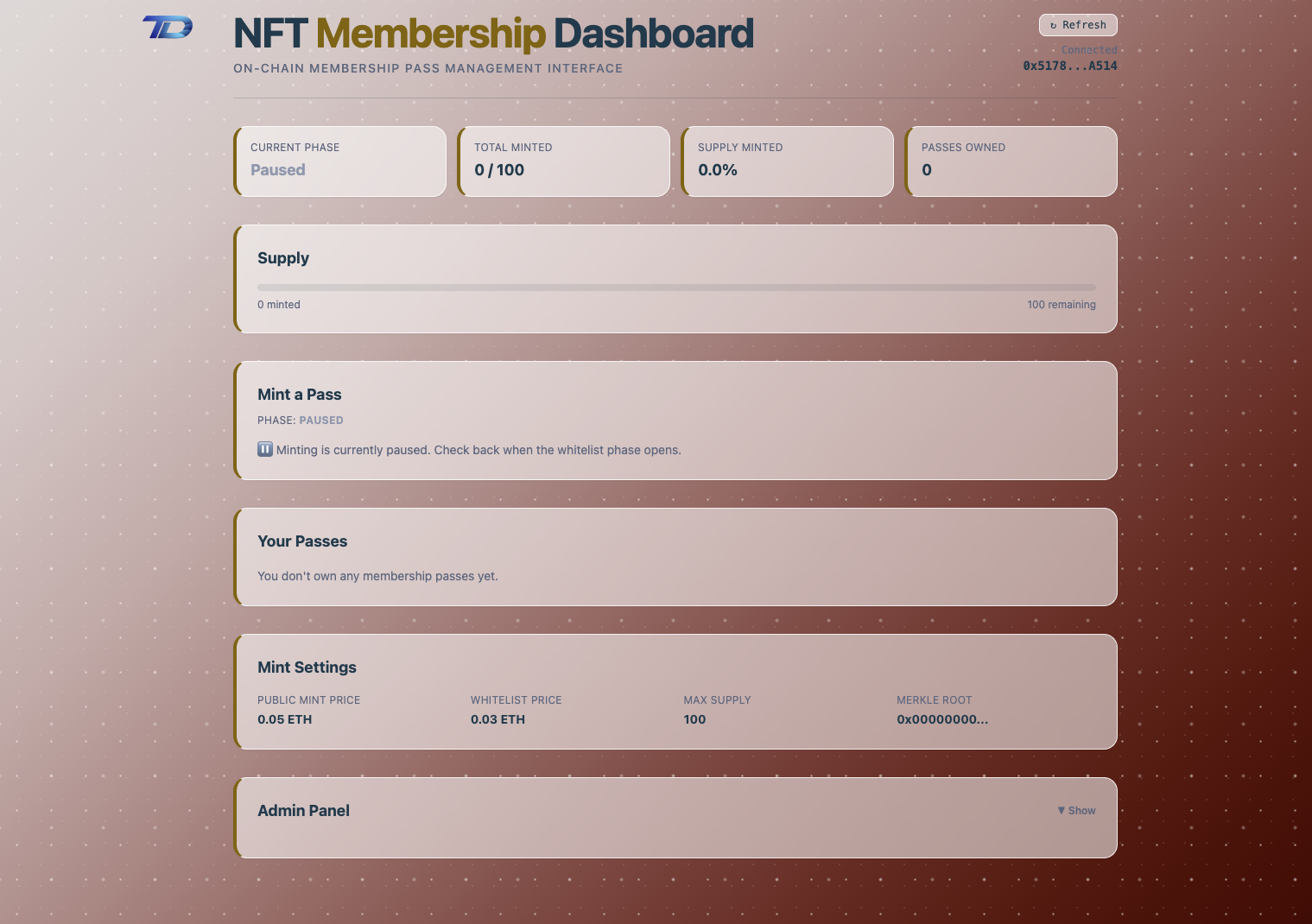 NFT Membership Pass